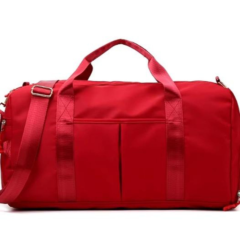 Large Capacity Duffle Bag Travel Sports Fitness Gym Yoga Tote & Weekender Overnight Bag with Luggage Suitcase Organizer