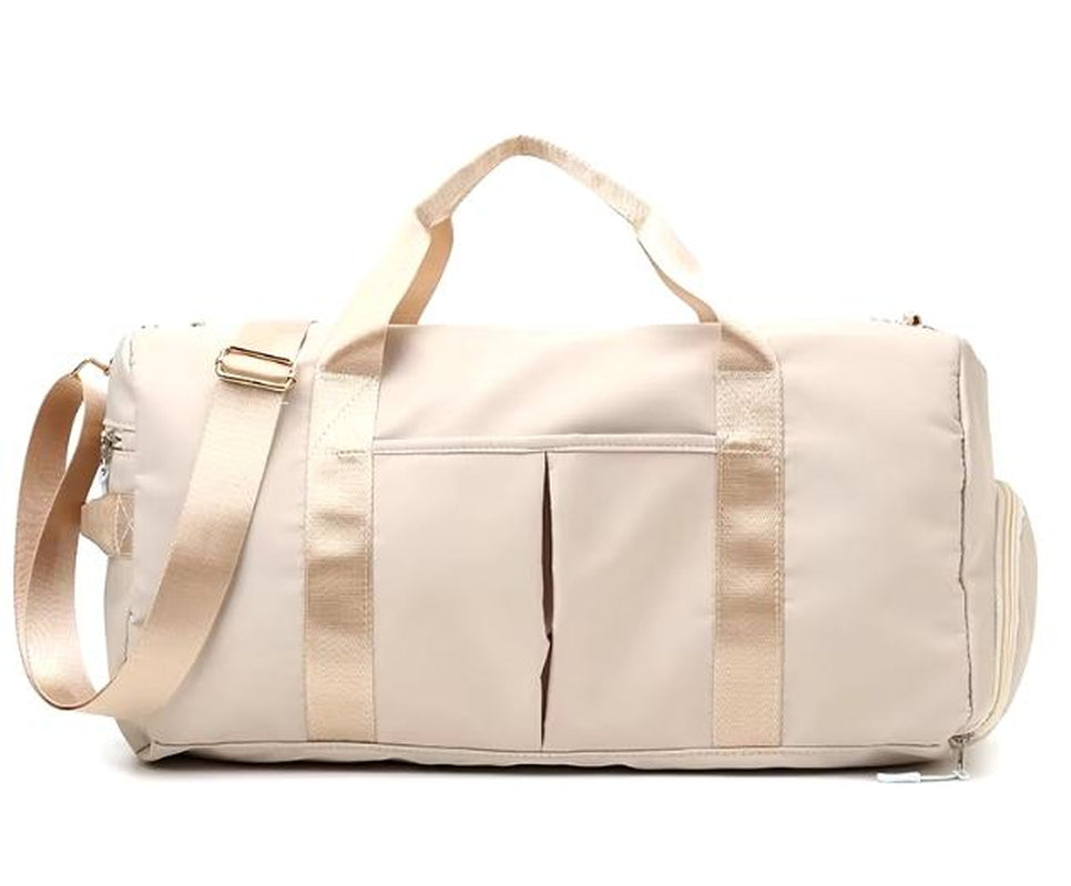 Large Capacity Duffle Bag Travel Sports Fitness Gym Yoga Tote & Weekender Overnight Bag with Luggage Suitcase Organizer