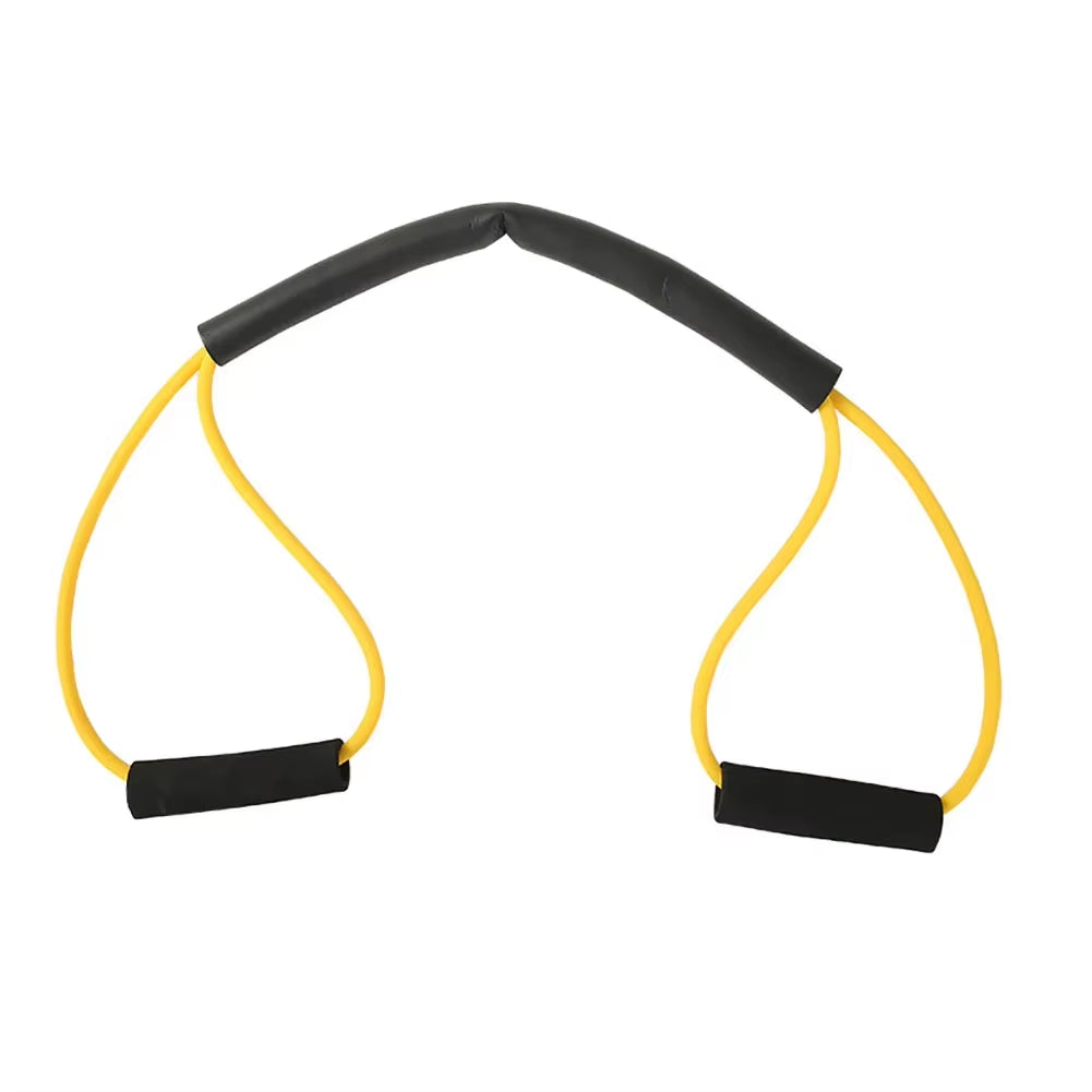 8 Shaped Boxing Resistance Band Non Slip Handle Chest Expander Belt Multifunction Elastic Tension Rope for Home Office Exercise