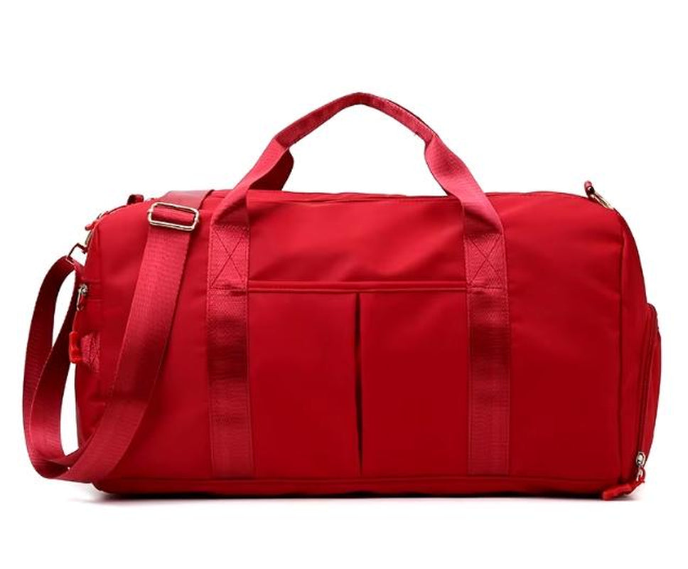 Large Capacity Duffle Bag Travel Sports Fitness Gym Yoga Tote & Weekender Overnight Bag with Luggage Suitcase Organizer