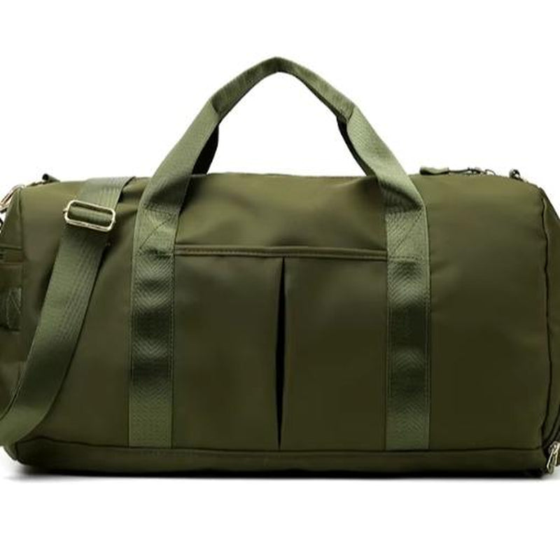 Large Capacity Duffle Bag Travel Sports Fitness Gym Yoga Tote & Weekender Overnight Bag with Luggage Suitcase Organizer