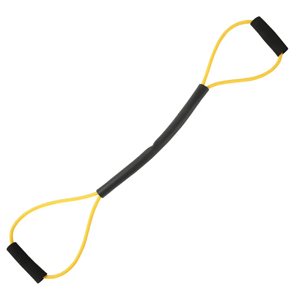 8 Shaped Boxing Resistance Band Non Slip Handle Chest Expander Belt Multifunction Elastic Tension Rope for Home Office Exercise
