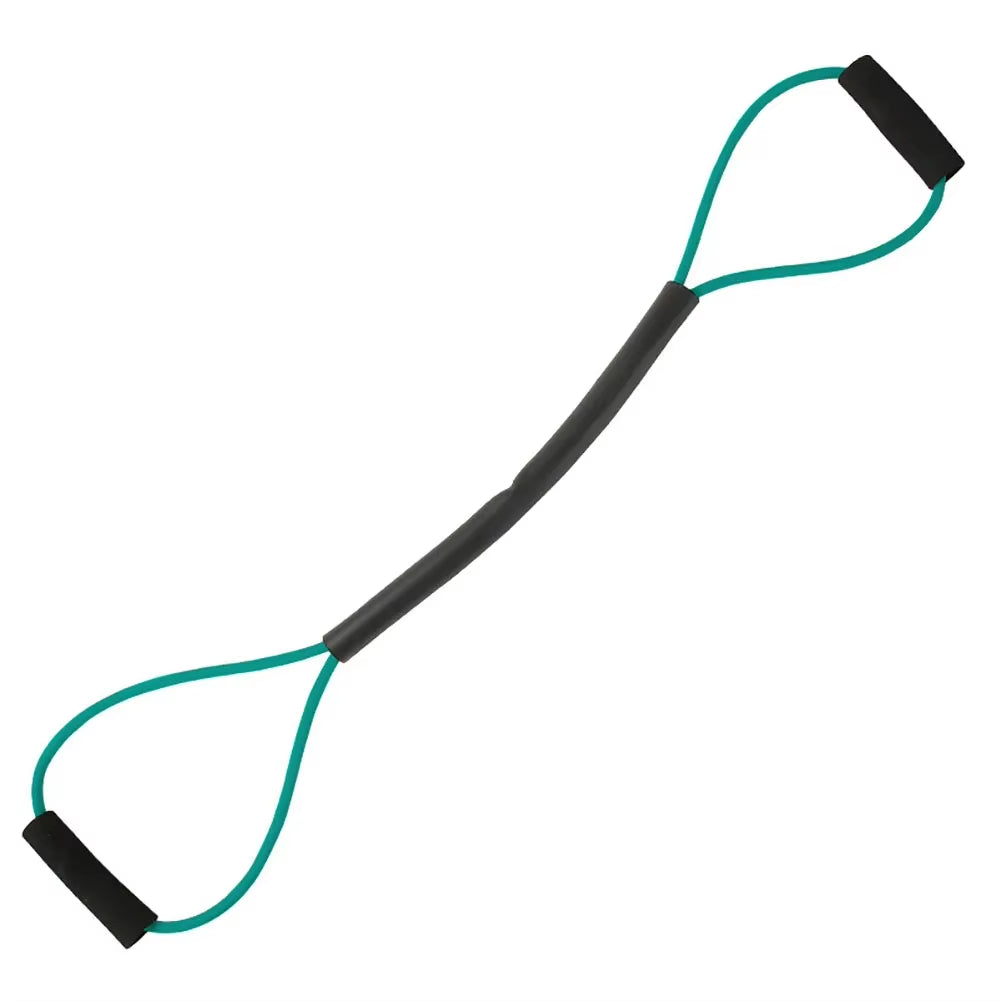 8 Shaped Boxing Resistance Band Non Slip Handle Chest Expander Belt Multifunction Elastic Tension Rope for Home Office Exercise