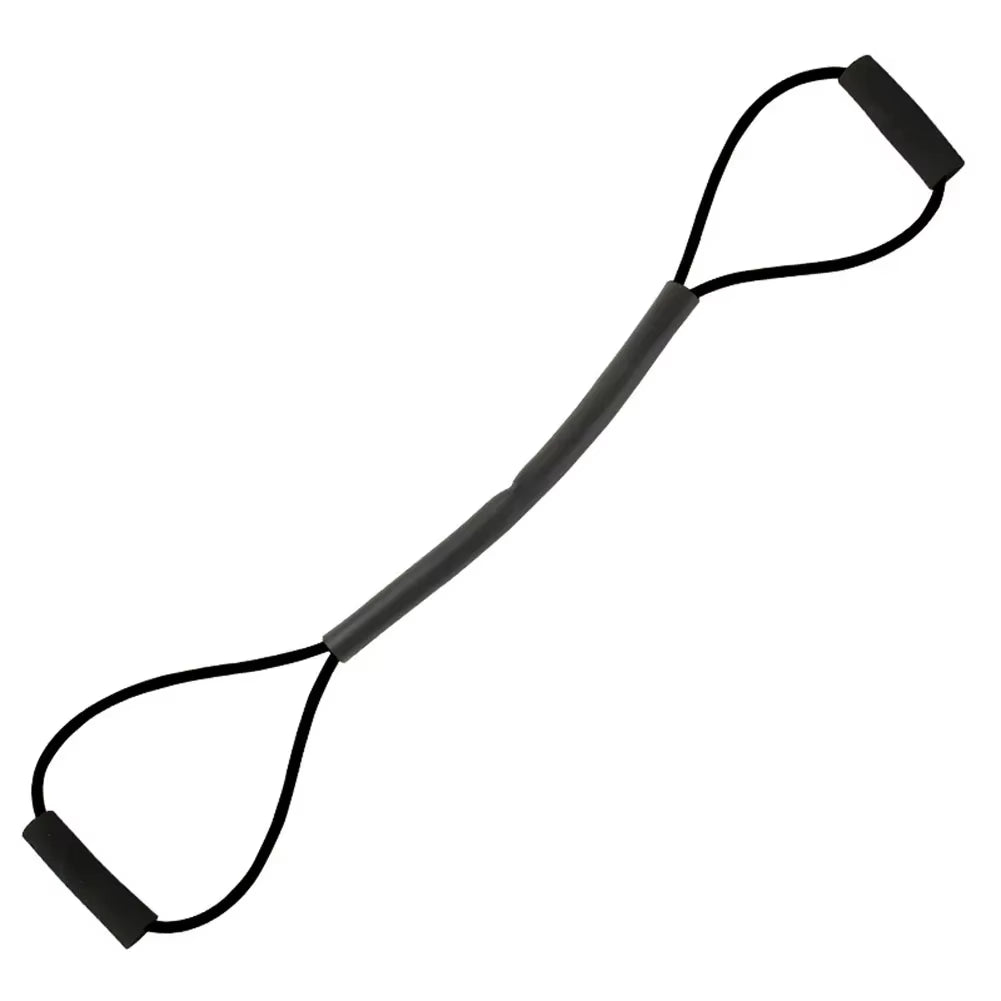 8 Shaped Boxing Resistance Band Non Slip Handle Chest Expander Belt Multifunction Elastic Tension Rope for Home Office Exercise