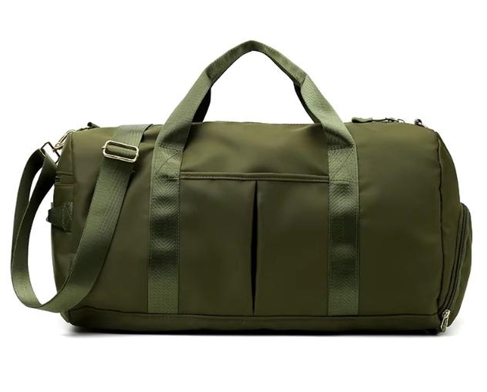 Large Capacity Duffle Bag Travel Sports Fitness Gym Yoga Tote & Weekender Overnight Bag with Luggage Suitcase Organizer