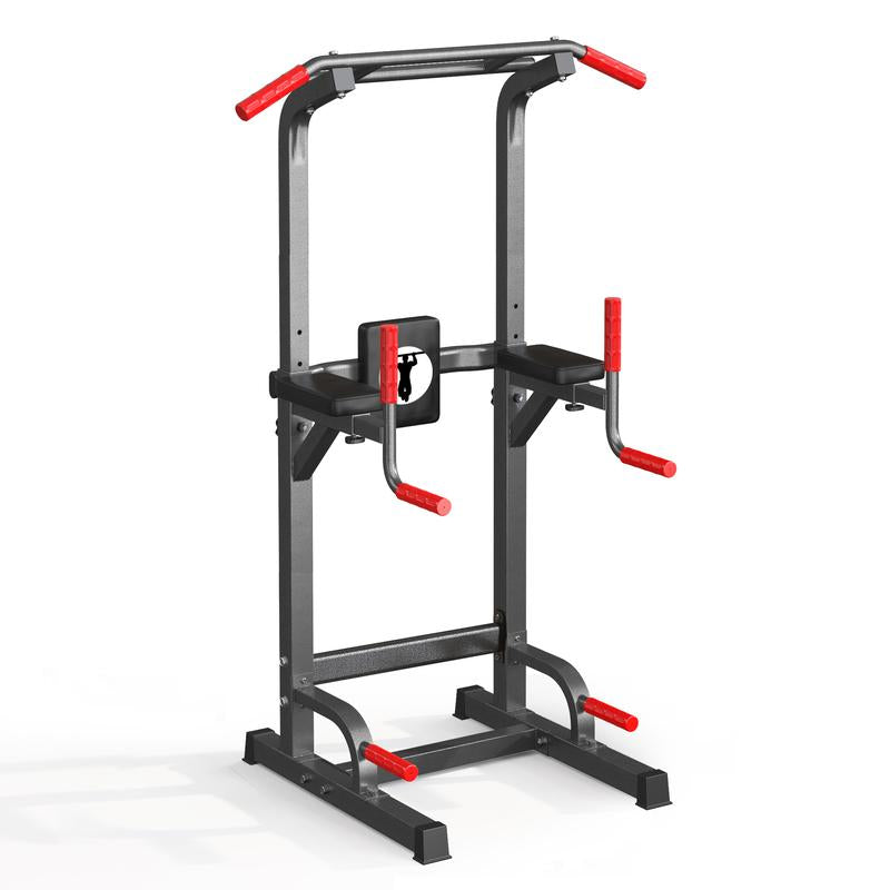 500LB Beast Mode 10-Level Adjustable Power Tower Pull up Bar + Dip Stand + 5-In-1 Strength Training All-Level Home Gym (Beginner ,Friendly),Adjustable Heavy Duty Power Tower,Pullup, Machine，Home Gym Equipment