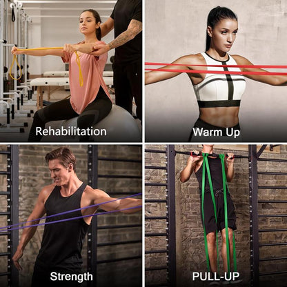 Resistance Bands Pull up Assistance Multi Level Exercise Workout Bands for Men Women Full Body Training Durable Elastic Material