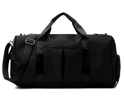 Large Capacity Duffle Bag Travel Sports Fitness Gym Yoga Tote & Weekender Overnight Bag with Luggage Suitcase Organizer