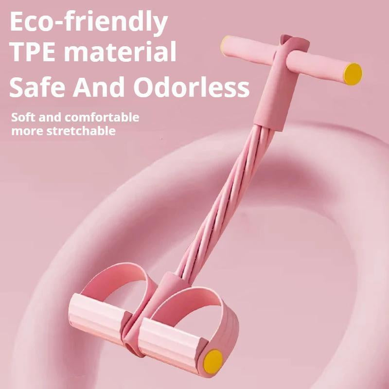 Transform Your Core with the 6-Strand Heavy Duty Abdominal Crunch Fitness Equipment – Ultimate Leg & Core Workout, Sit-Up Assist, Portable Home Gym with Non-Slip Foot Pedal & Resistance Bands