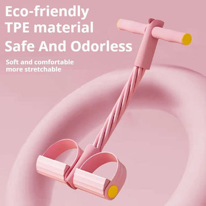 Transform Your Core with the 6-Strand Heavy Duty Abdominal Crunch Fitness Equipment – Ultimate Leg & Core Workout, Sit-Up Assist, Portable Home Gym with Non-Slip Foot Pedal & Resistance Bands